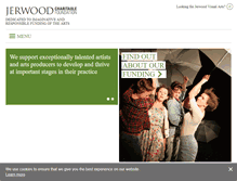 Tablet Screenshot of jerwoodcharitablefoundation.org